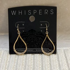 NWT open teardrop dangle earrings